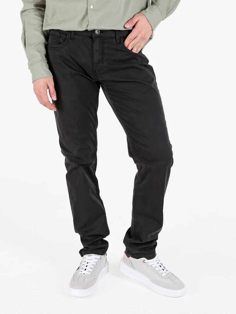 Pantaloni da uomo in cotone - nero