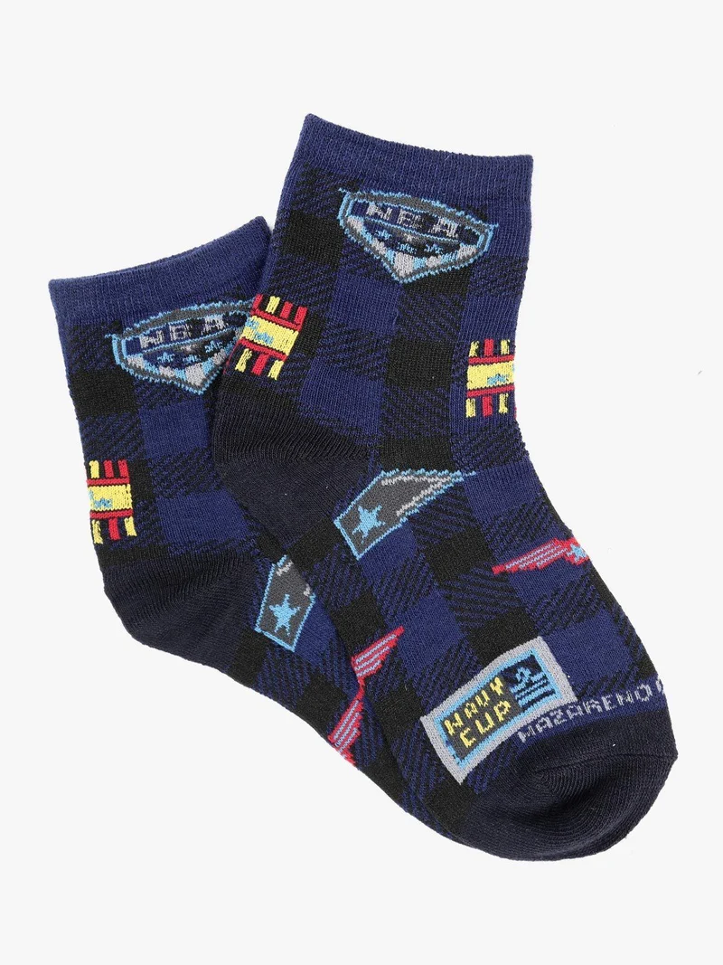 Calze corte in caldo cotone - blu