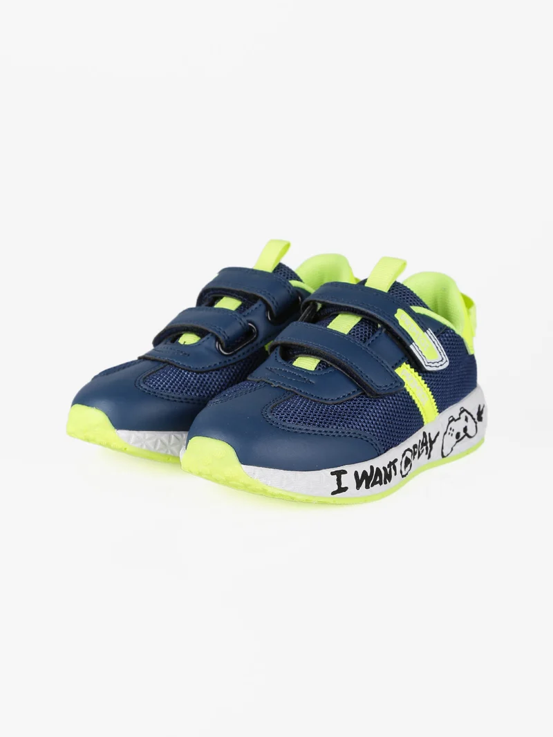 Sneakers da bambino con strappi - blu scuro
