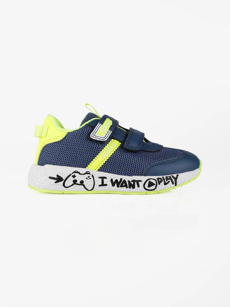 Sneakers da bambino con strappi - blu scuro
