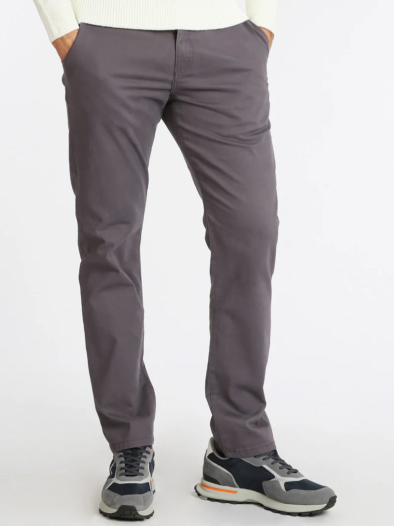 Pantaloni casual da uomo - grigio scuro