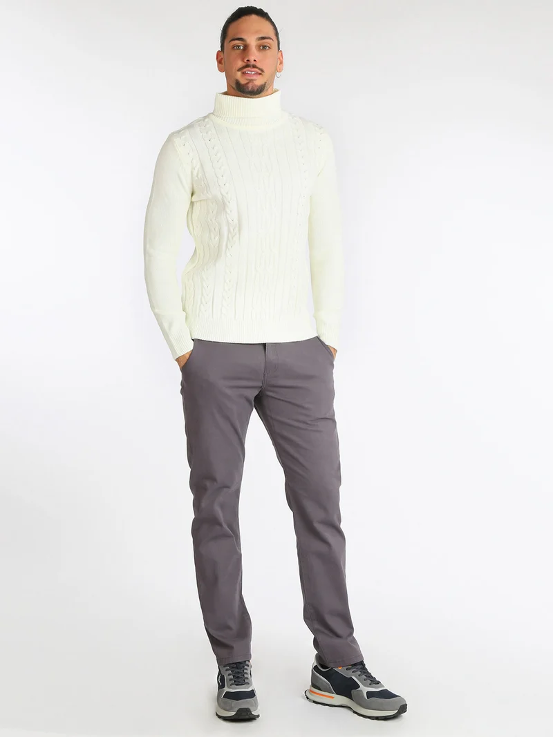 Pantaloni casual da uomo - grigio scuro