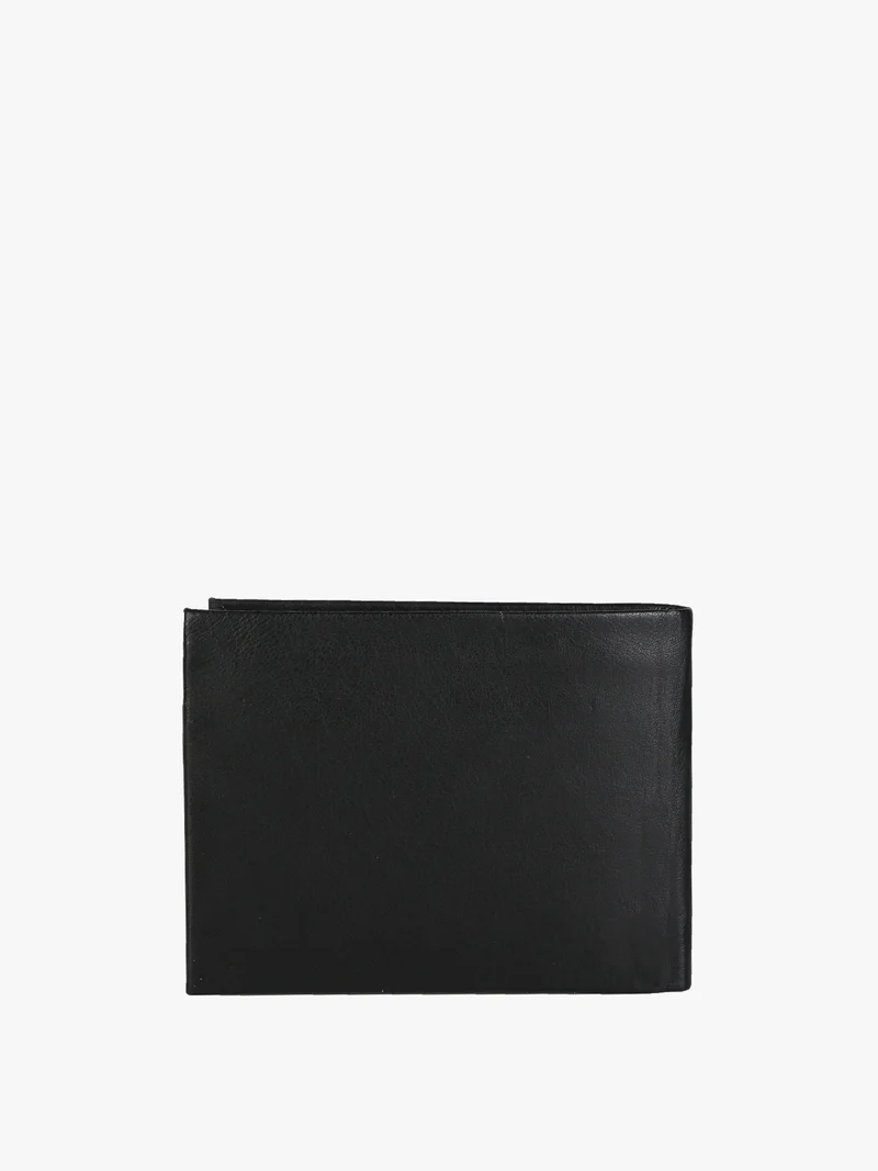 Portafoglio in pelle da uomo - nero