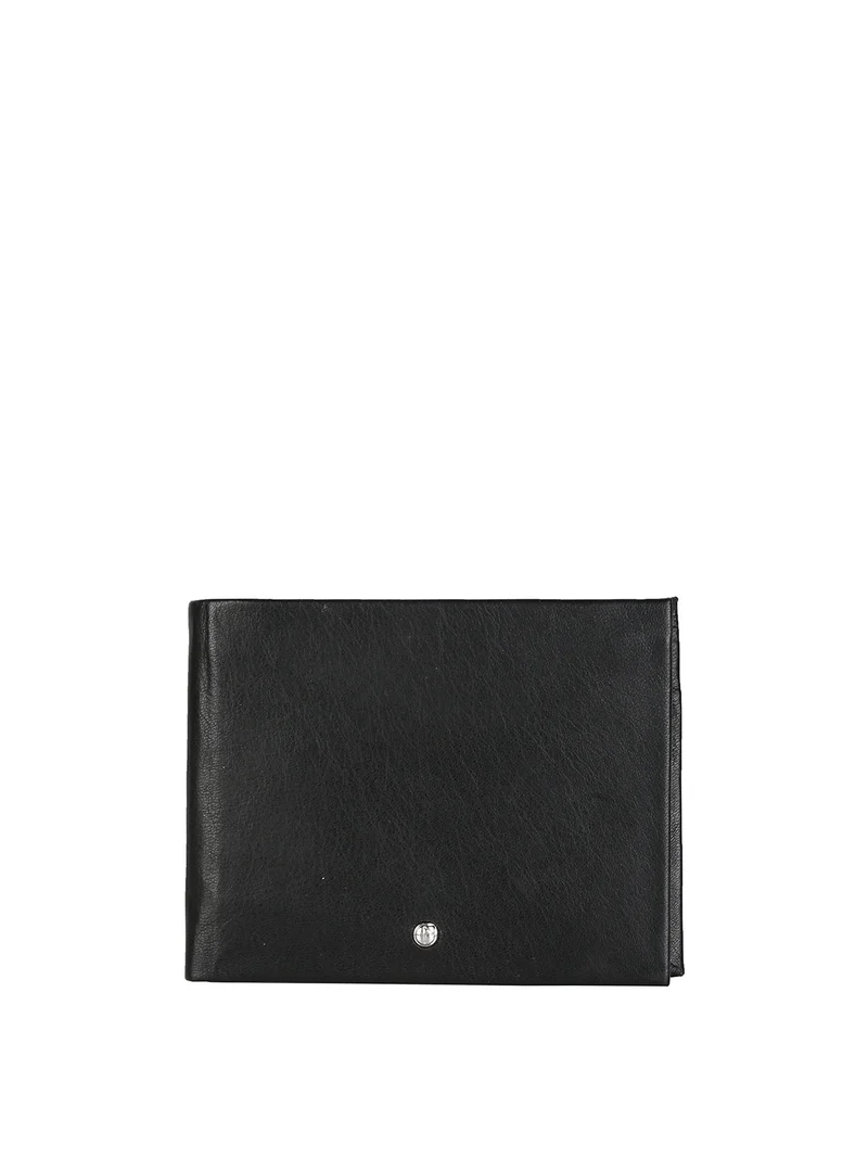 Portafoglio in pelle da uomo - nero