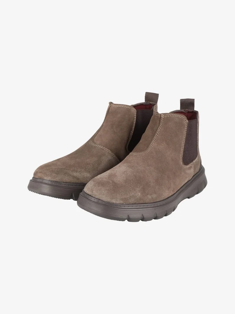 Stivaletti in pelle scamosciata da uomo - taupe