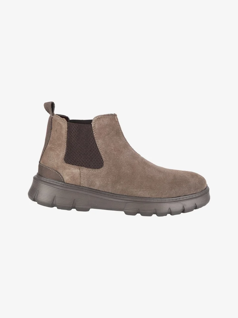 Stivaletti in pelle scamosciata da uomo - taupe