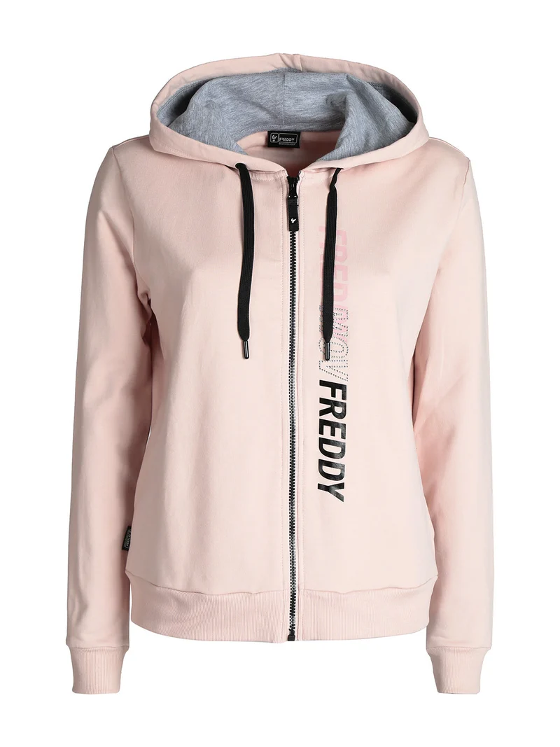 Felpa donna con cappuccio - rosa