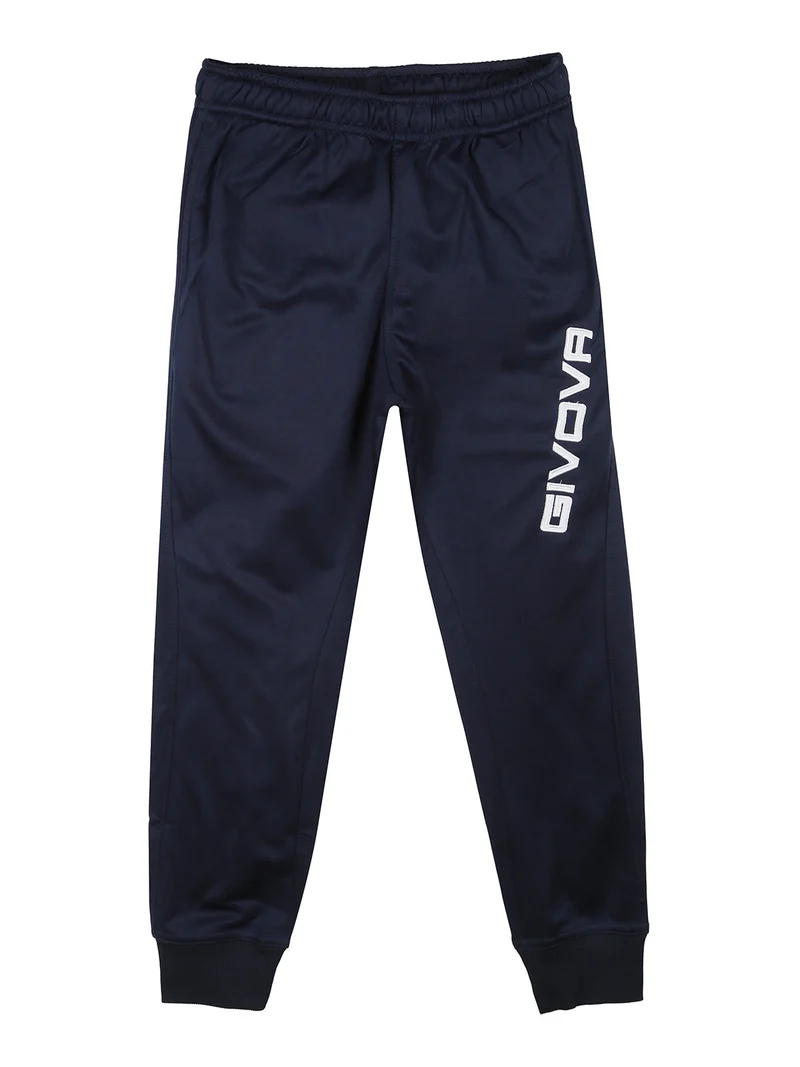 Tuta sportiva 2 pezzi da bambini felpata - blu
