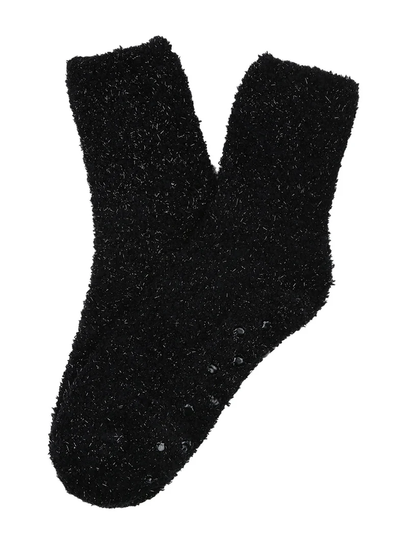 Calze morbide antiscivolo da donna - nero