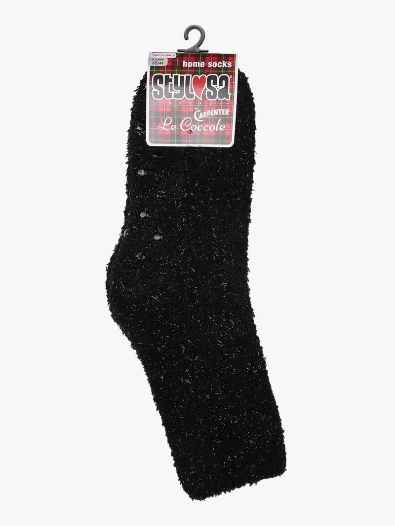 Calze morbide antiscivolo da donna - nero