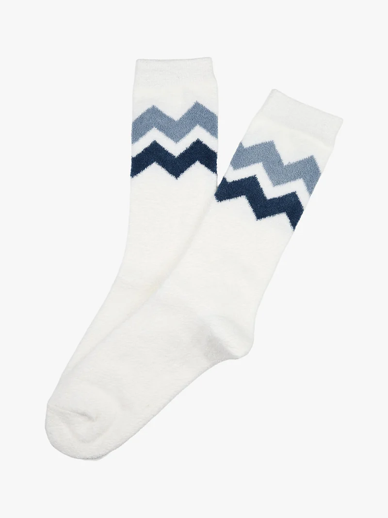 Calze midi donna invernali morbide - bianco