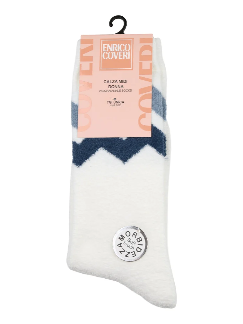 Calze midi donna invernali morbide - bianco