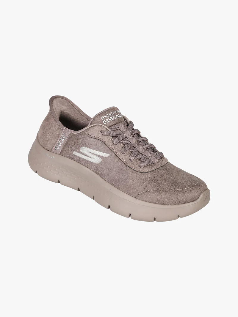 GO WALK FLEX Sneakers donna in pelle scamosciata - marrone