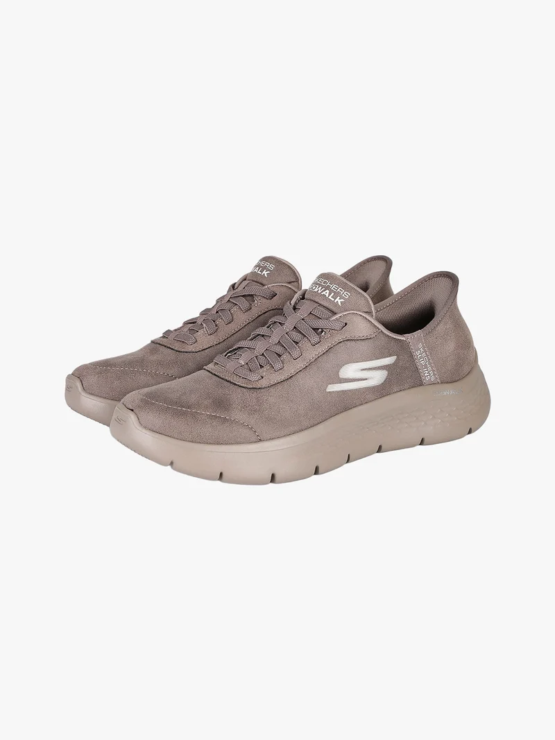 GO WALK FLEX Sneakers donna in pelle scamosciata - marrone
