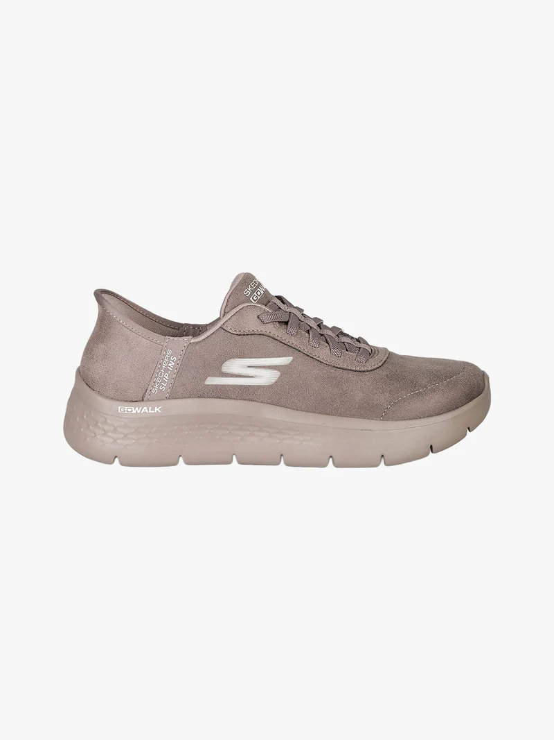 GO WALK FLEX Sneakers donna in pelle scamosciata - marrone