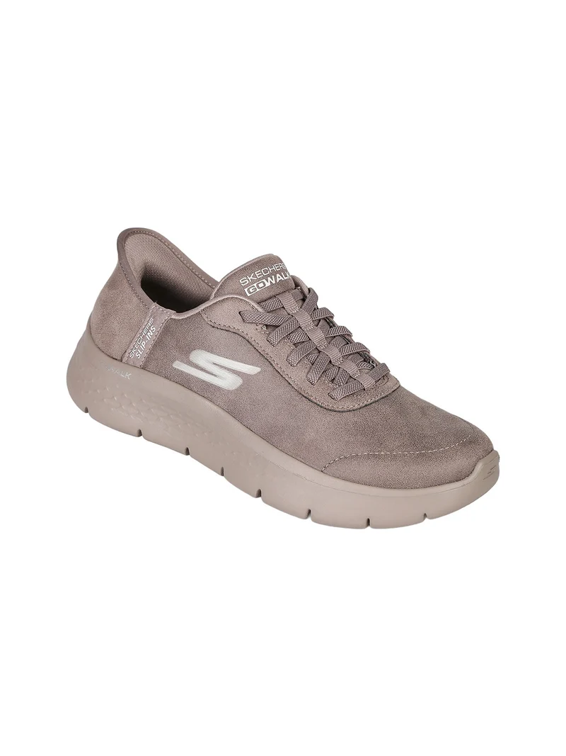 GO WALK FLEX Sneakers donna in pelle scamosciata - marrone