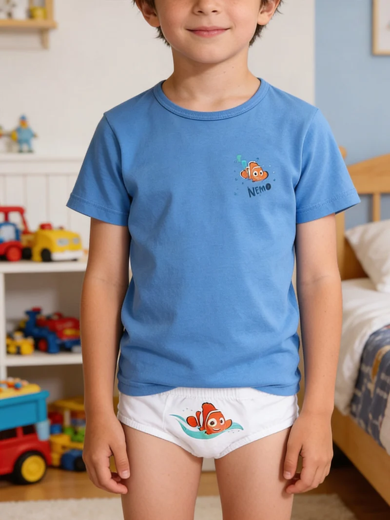 PiXAR completo intimo 2 pezzi bambino con stampa - blu