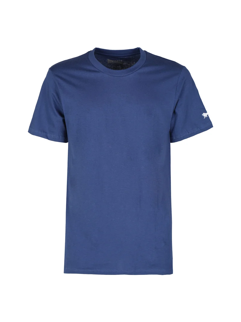 T-shirt intima da uomo girocollo in cotone - blu