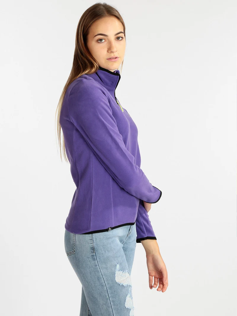 Felpa da donna in pile - viola