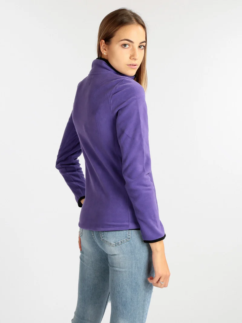 Felpa da donna in pile - viola