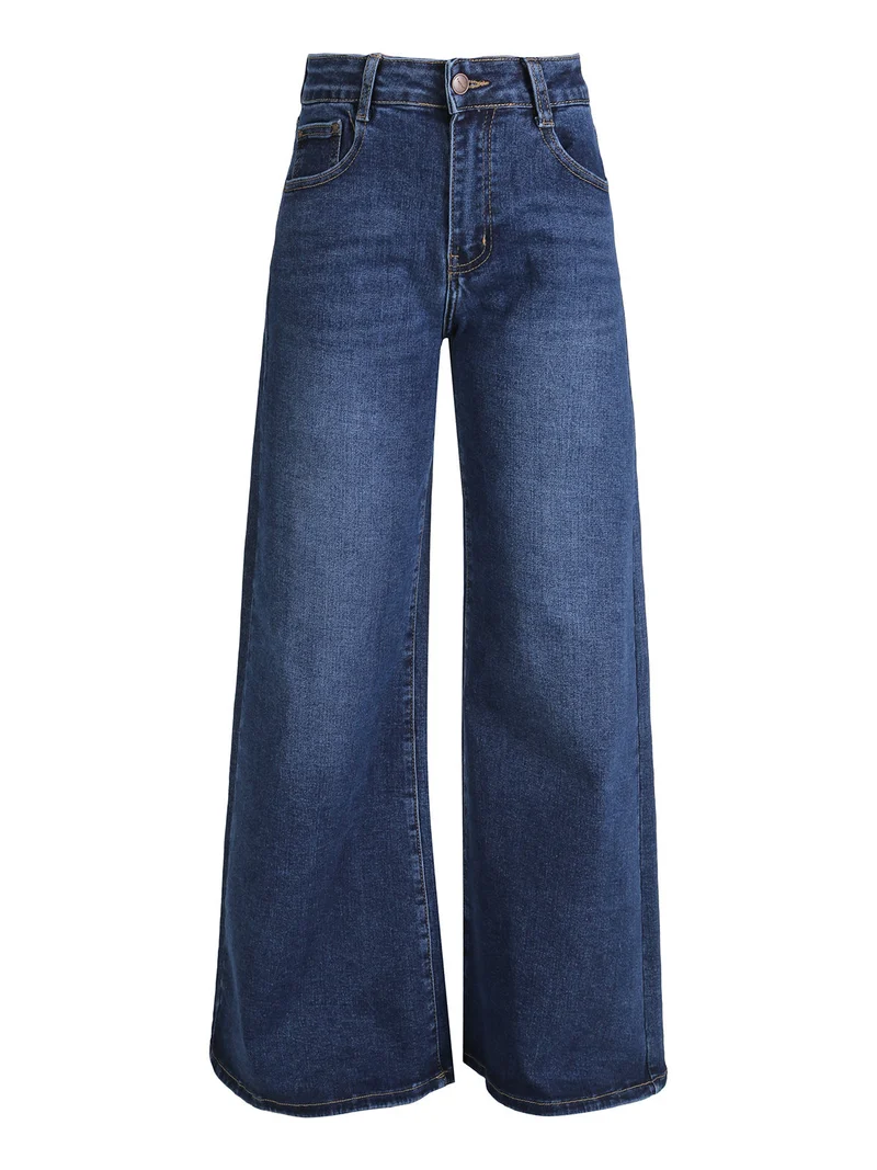 Jeans donna a gamba larga - jeans