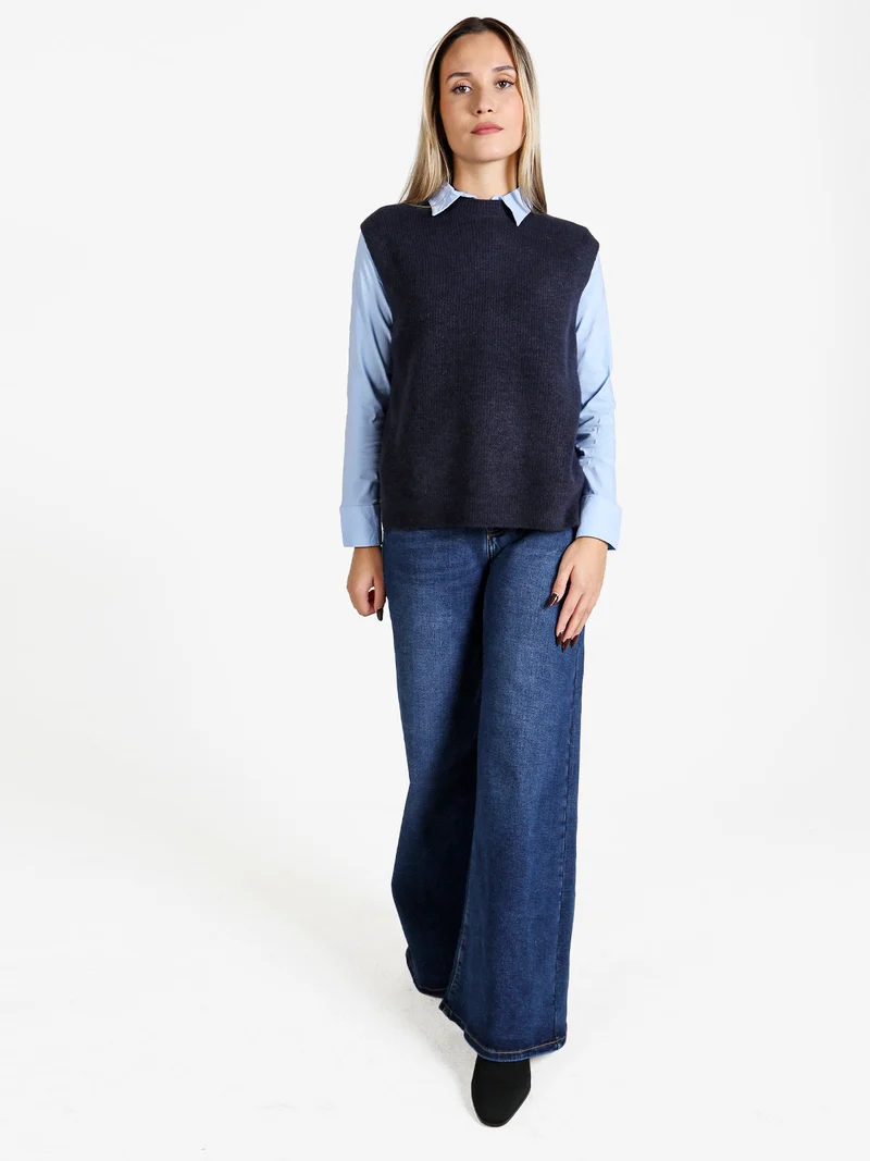 Jeans donna a gamba larga - jeans