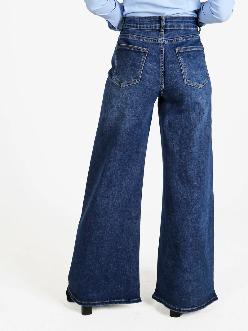 Jeans donna a gamba larga - jeans