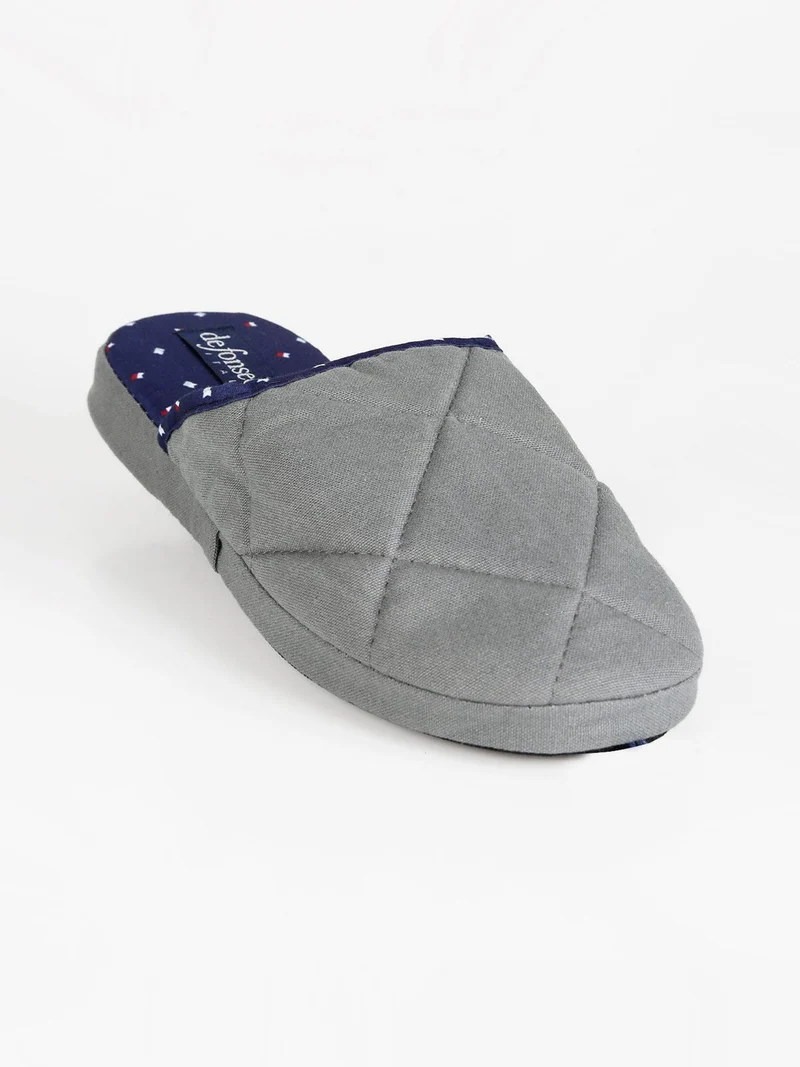 Pantofole uomo in tessuto - grigio