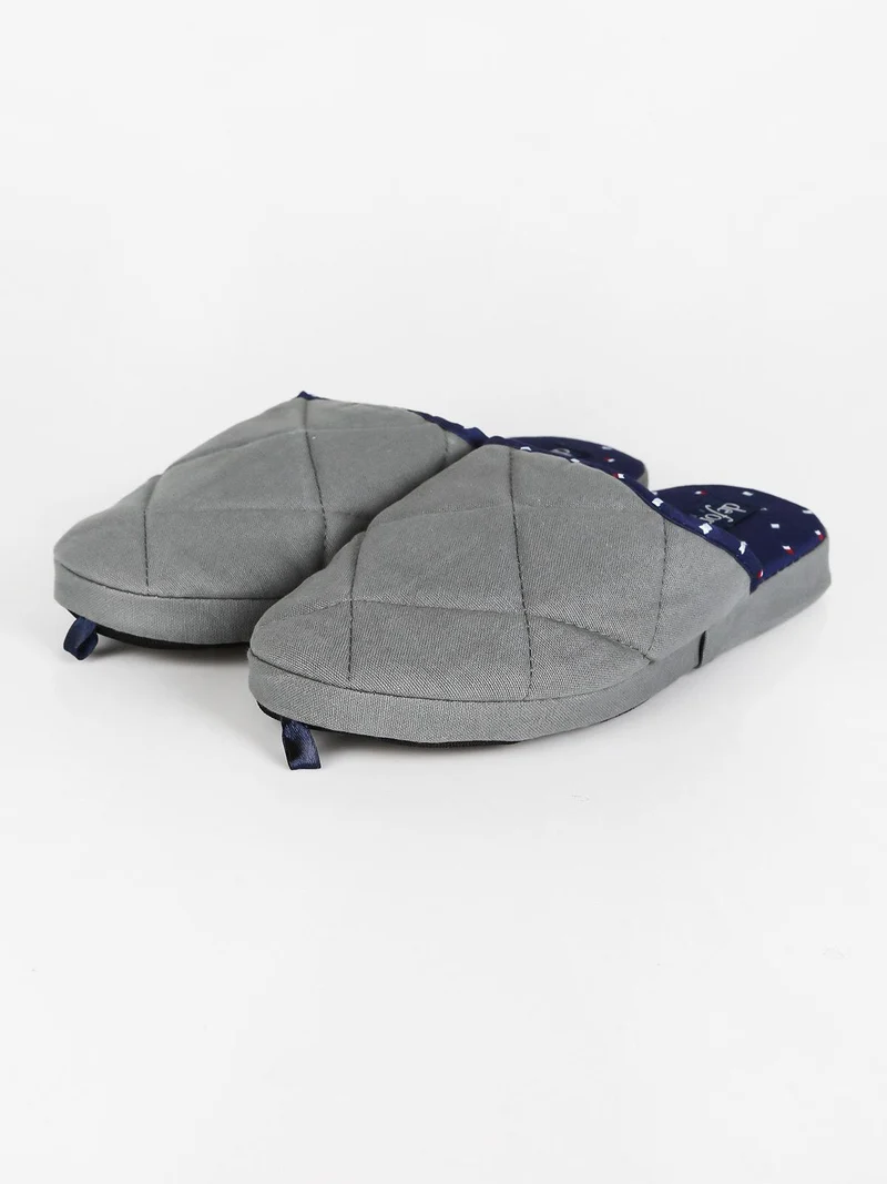 Pantofole uomo in tessuto - grigio