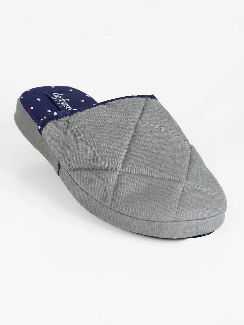 Pantofole uomo in tessuto - grigio