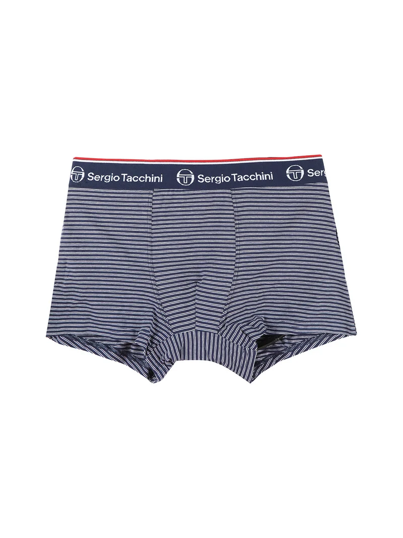 Boxer da uomo in cotone a fantasia - blu