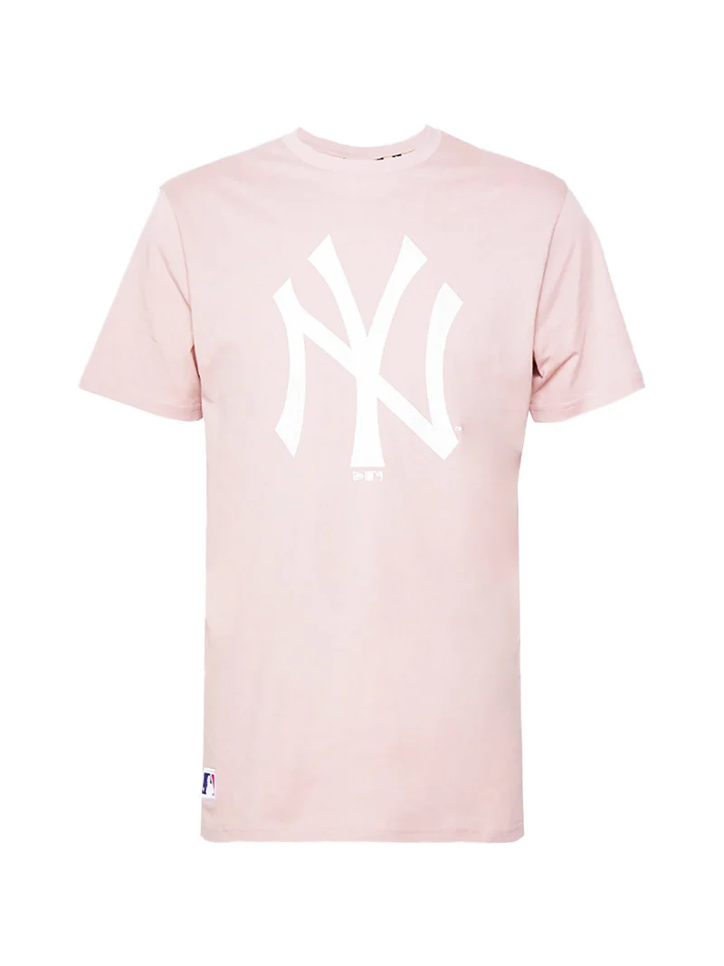 New Tork Yannkees T-shirt unisex manica corta con stampa - rosa