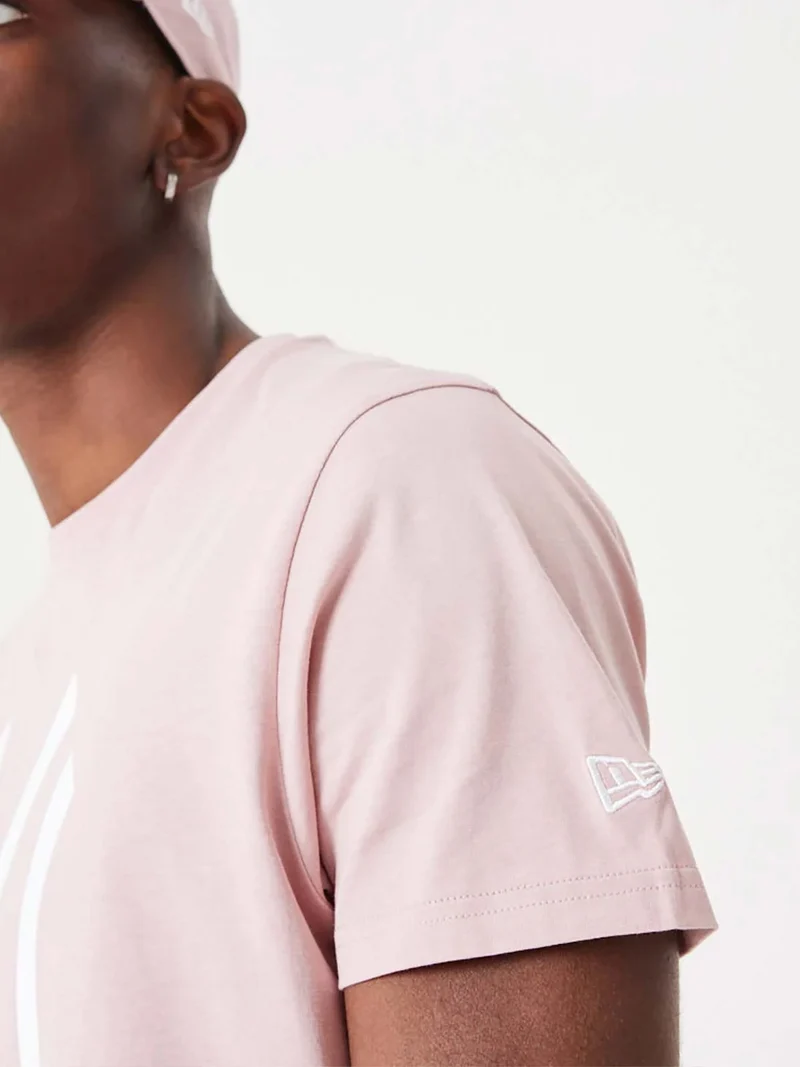 New Tork Yannkees T-shirt unisex manica corta con stampa - rosa