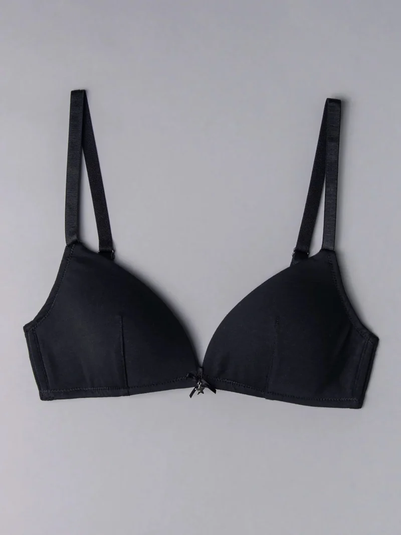 1458 Reggiseno a triangolo senza ferretto coppa B - nero