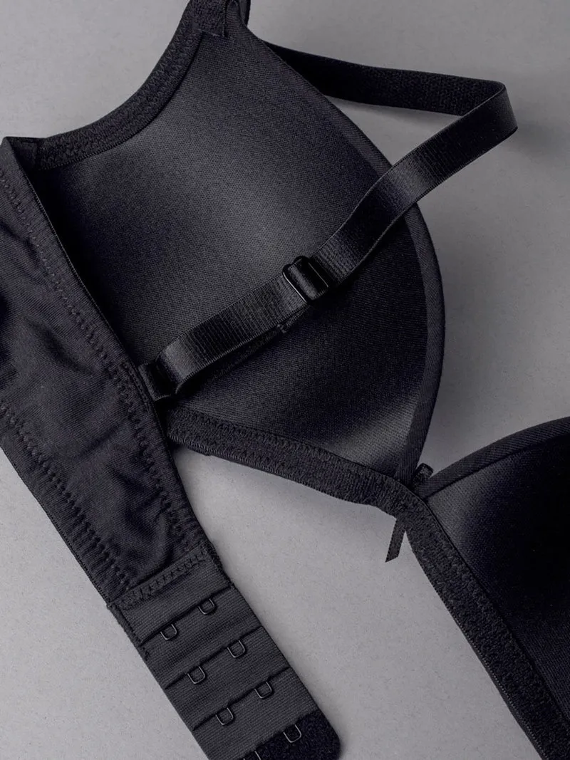 1458 Reggiseno a triangolo senza ferretto coppa B - nero