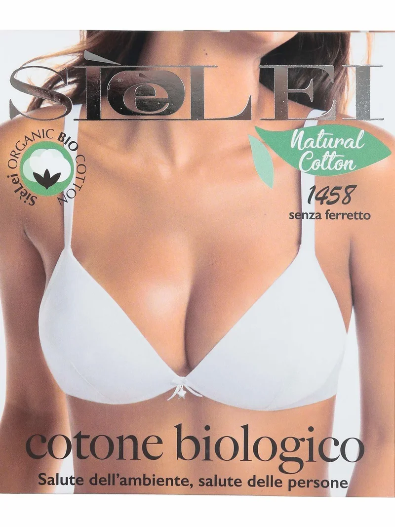 1458 Reggiseno a triangolo senza ferretto coppa B - nero