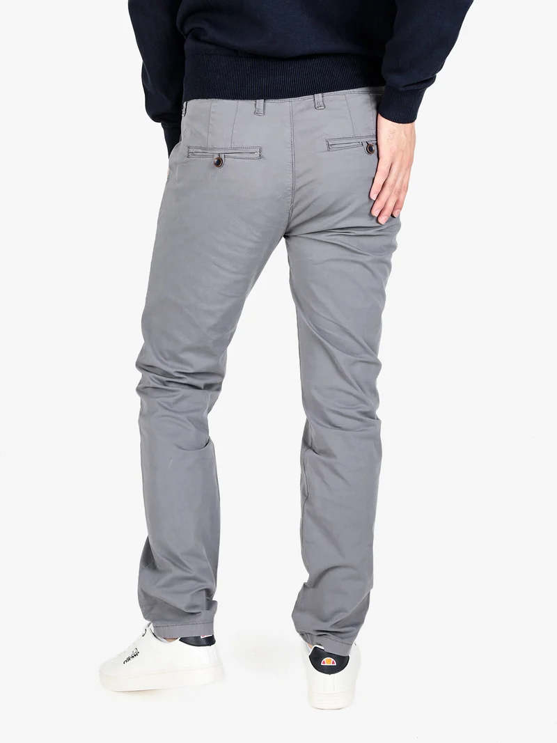 Pantaloni da uomo in cotone a vita bassa - grigio