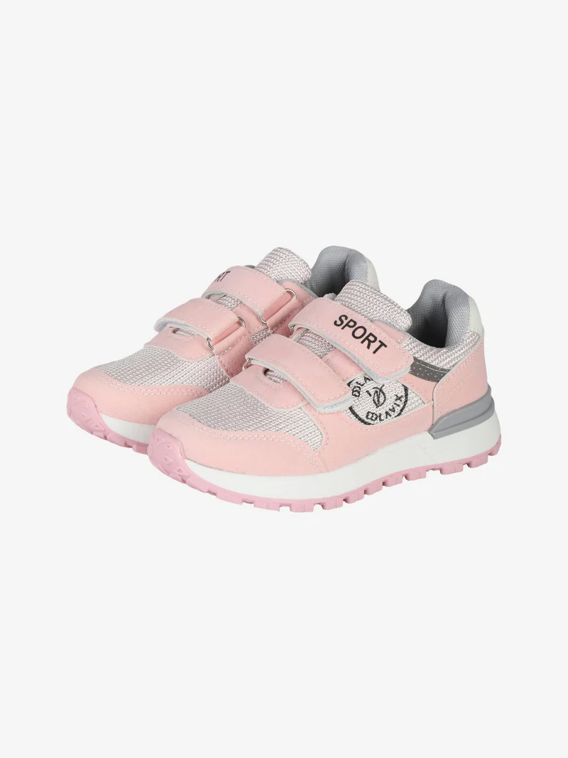 Sneakers da bambina con strappi - rosa