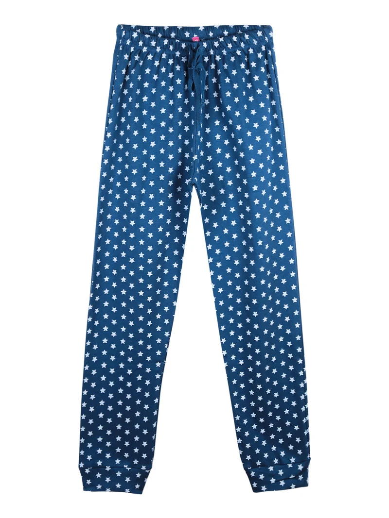 Pigiama lungo da ragazza - blu