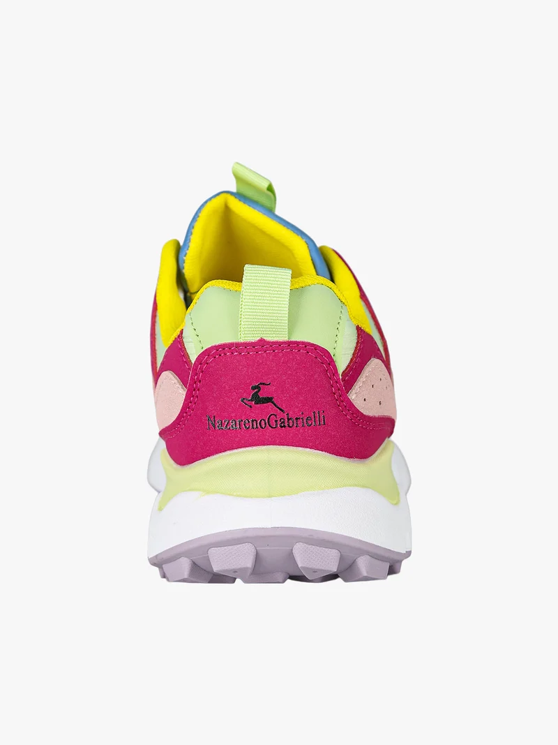 Sneakers stringate da donna - rosa