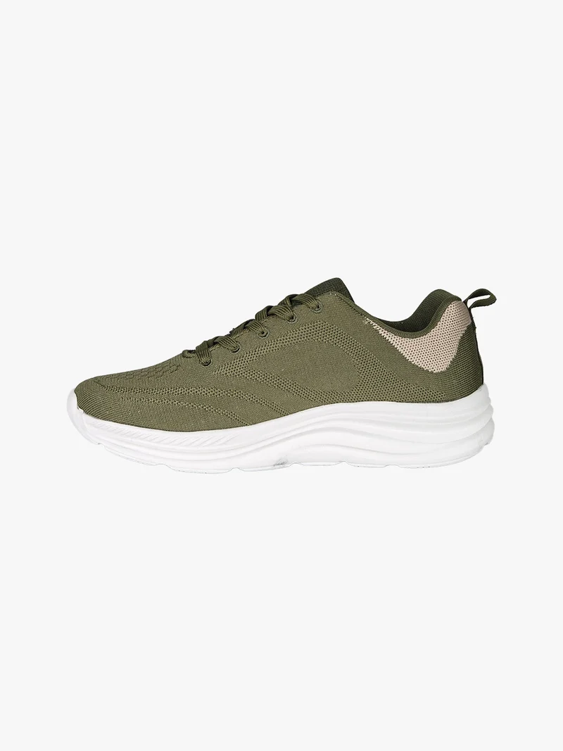 Sneakers sportive da uomo in tessuto - militare
