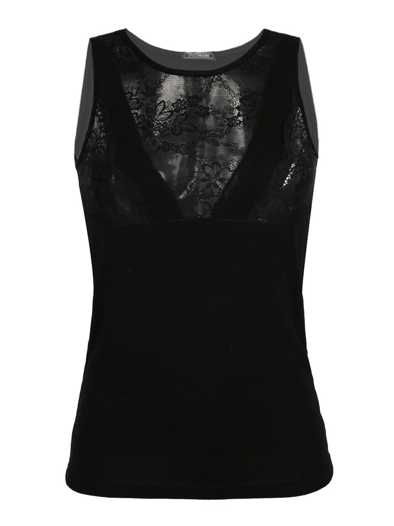 Coordinato intimo canotta + slip - nero