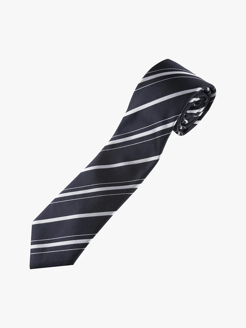 Cravatta classica da uomo a righe - argento