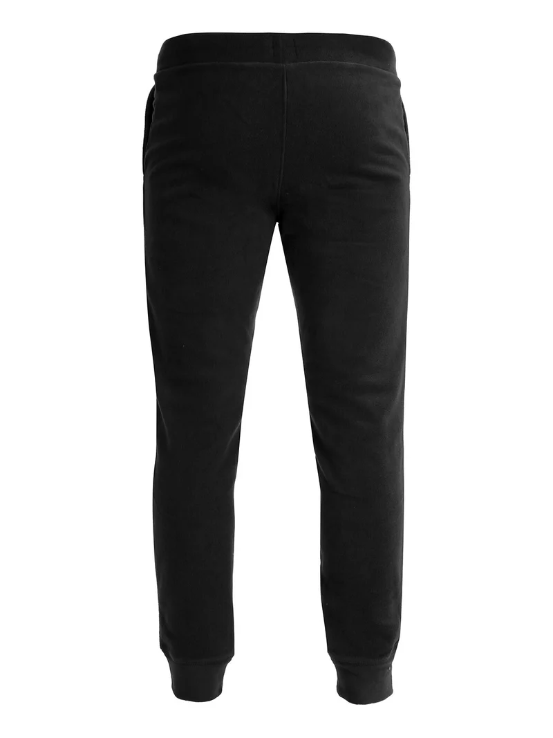Pantaloni in pile da uomo - nero