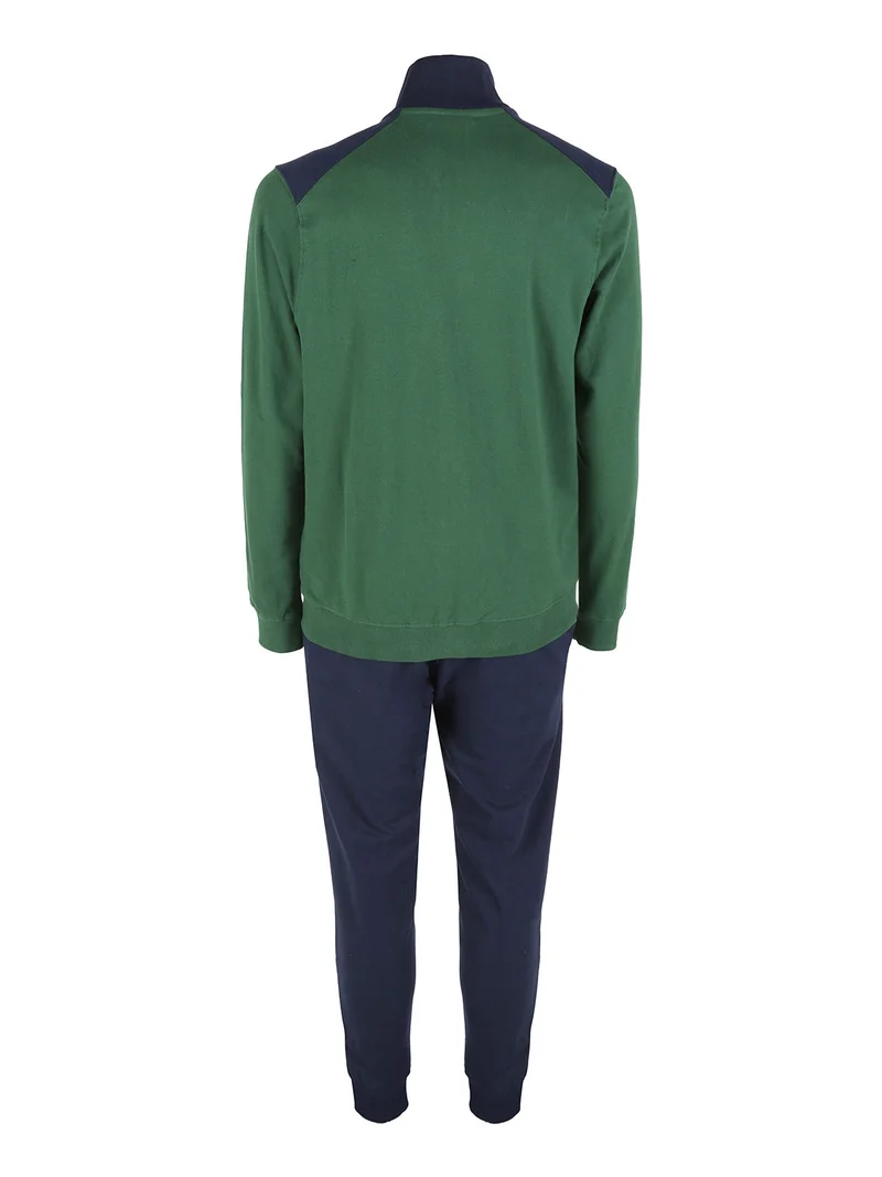 Tuta sportiva da uomo con zip intera - verde