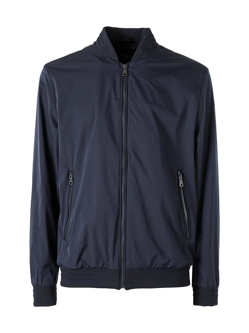 AVOLA giacca bomber da uomo con zip - blu scuro