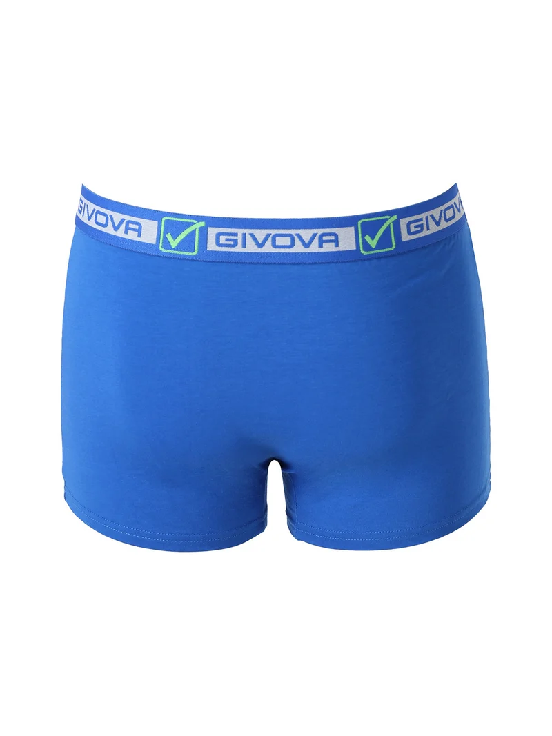 Boxer da uomo in cotone bielastico - blu