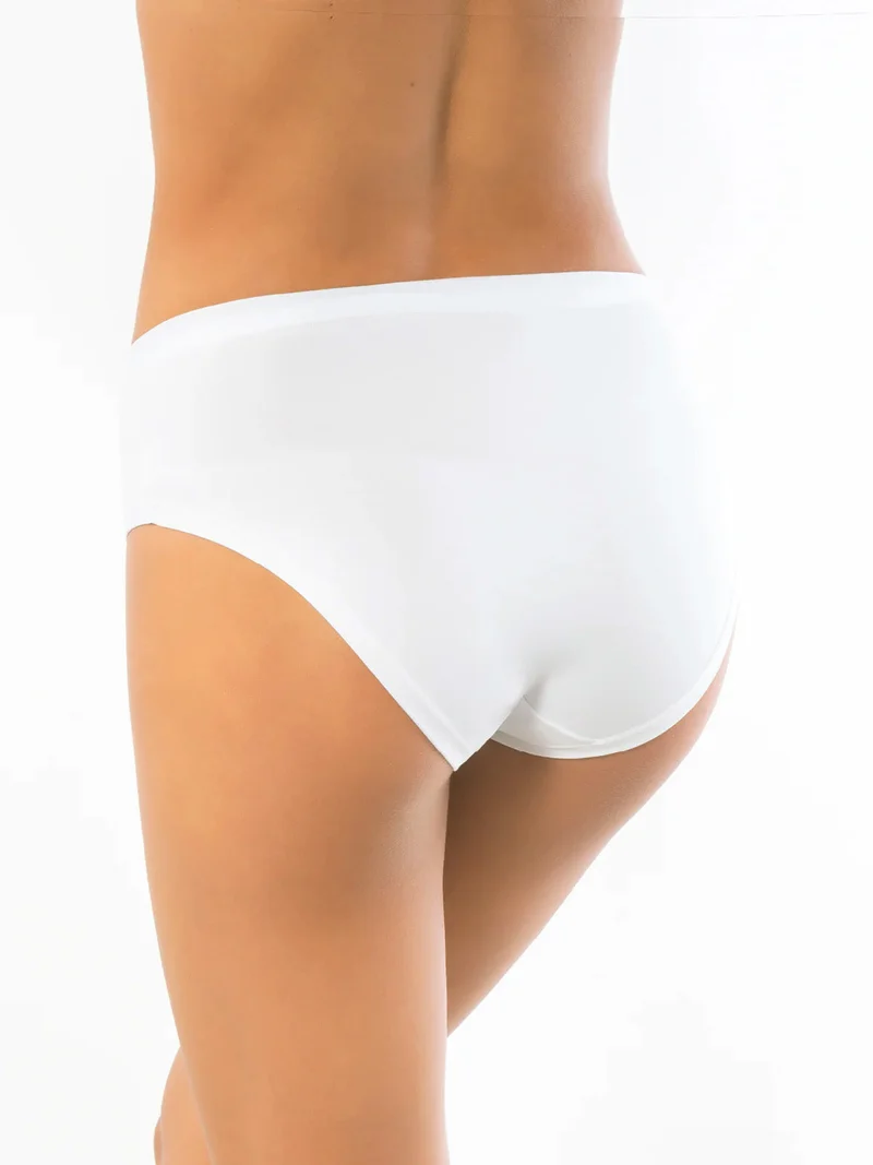 Slip donna medio alto in cotone - bianco