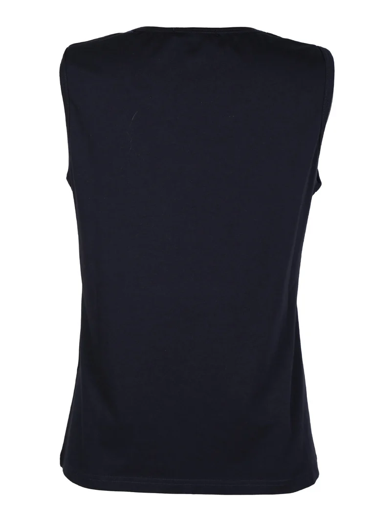 Canotta donna con glitter - blu scuro