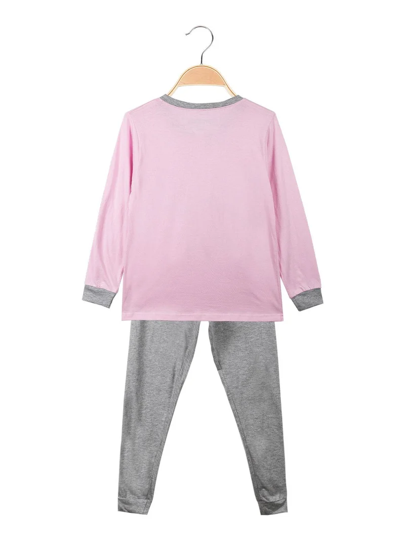 Molly Pigiama lungo bambina in cotone - rosa